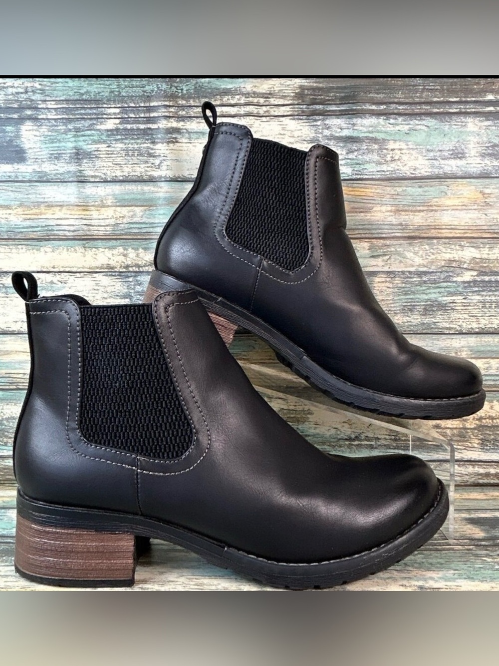 Eastland Jasmine Chelsea Boot Womens 8.5M Moto Military Grunge Pull On Casual - Picture 1 of 13